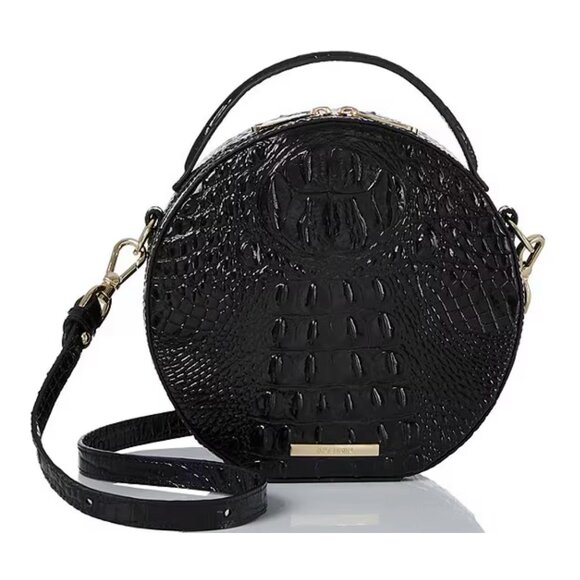 NWT BRAHMIN Melbourne Collection Black Leather Lane Crossbody Bag